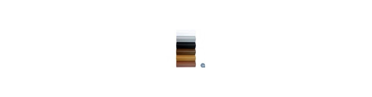 Angle baseboards and door handles