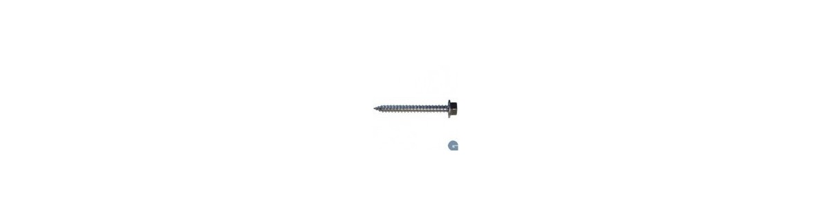 Cemento y tornillos para techo